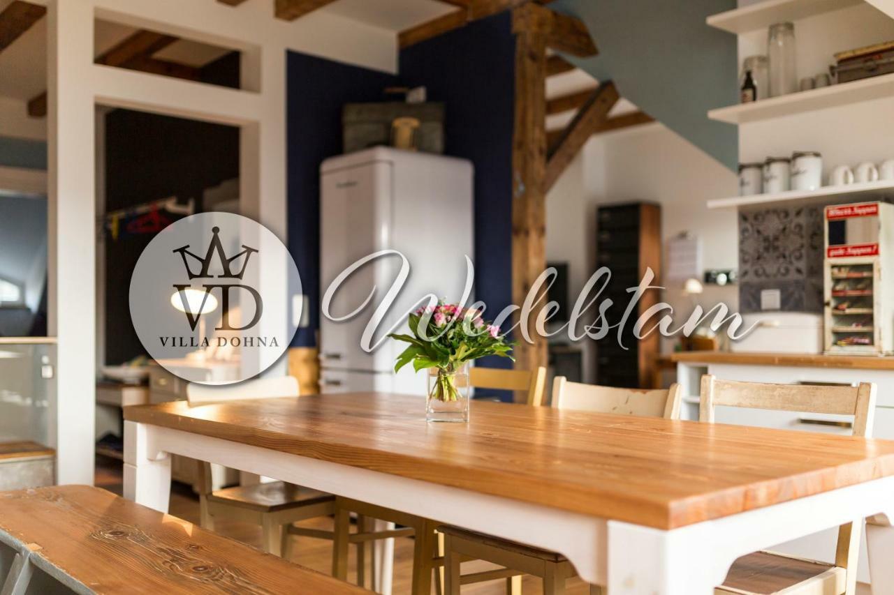 Villa Dohna - Apartment Wedelstam Lipcse Kültér fotó